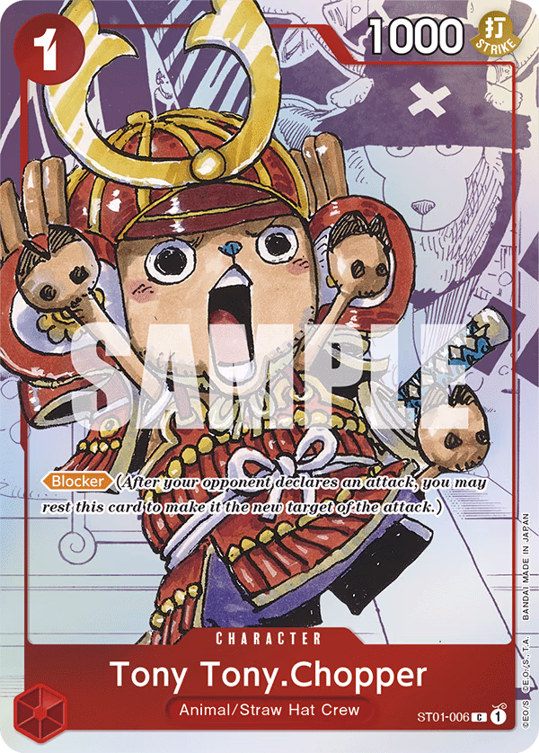 Tony Tony.Chopper (3-on-3 Cup Participant) One Piece card (ST01-006, Other Product Cards)