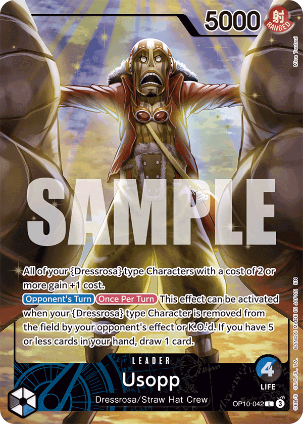 Usopp (Official Playmat -Limited Edition Vol. 3-) One Piece card (OP10-042, Other Product Cards)