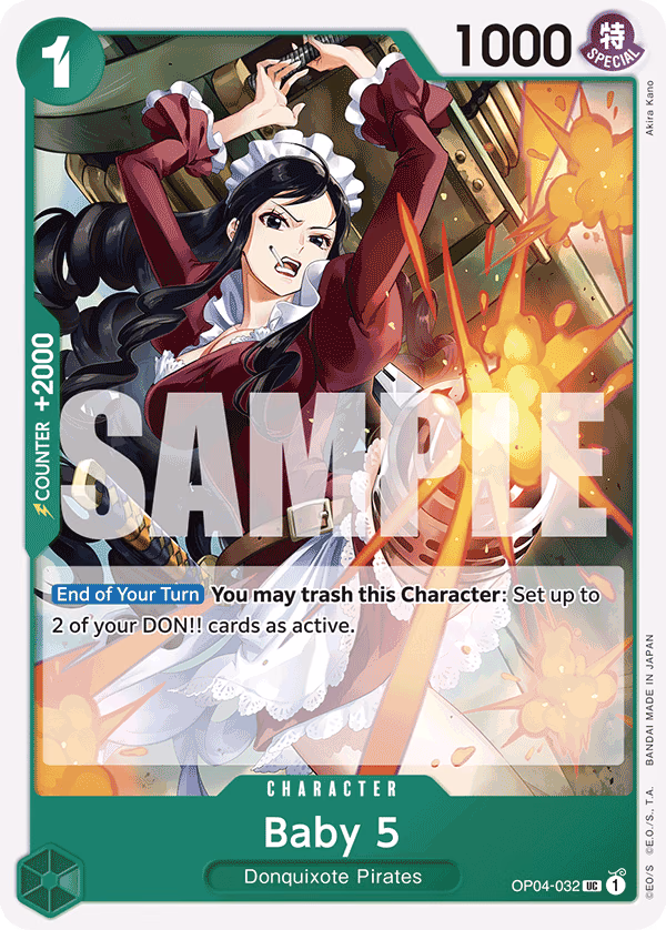 Baby 5 (Full Art) One Piece card (OP04-032, Premium Booster -The Best-)
