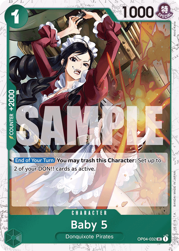 Baby 5 (Reprint) One Piece card (OP04-032, Premium Booster -The Best-)