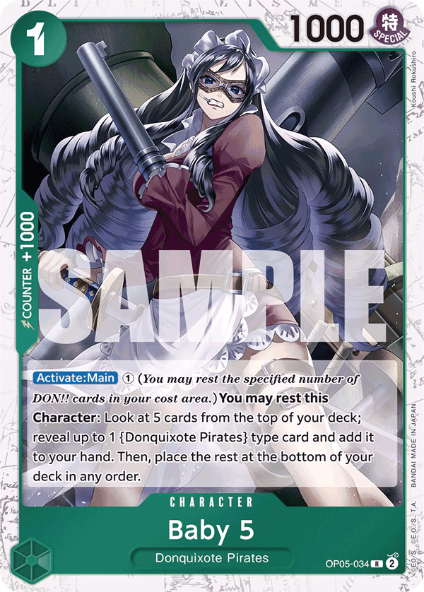 Baby 5 (Reprint) One Piece card (OP05-034, Premium Booster -The Best-)