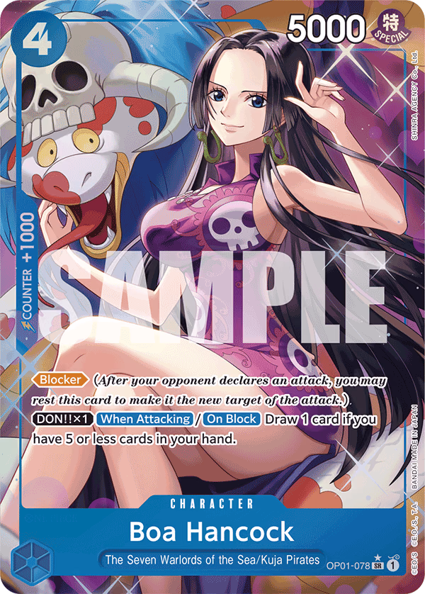 Boa Hancock (Reprint) One Piece card (OP01-078, Premium Booster -The Best-)