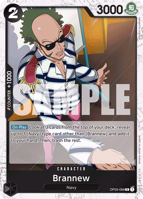 Brannew (Reprint) One Piece card (OP03-089, Premium Booster -The Best-)
