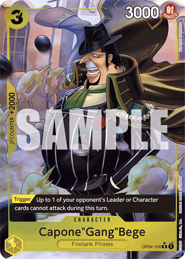 Capone"Gang"Bege (Full Art) One Piece card (OP04-100, Premium Booster -The Best-)