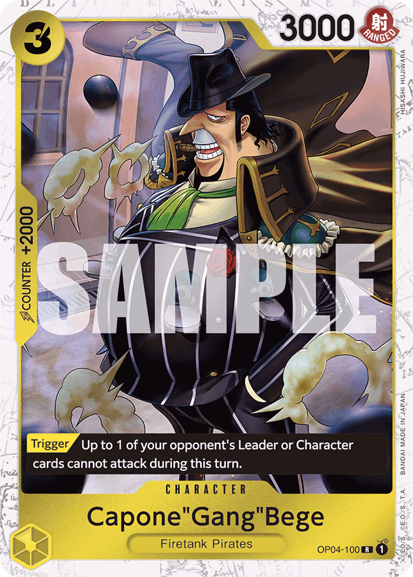 Capone"Gang"Bege (Reprint) One Piece card (OP04-100, Premium Booster -The Best-)
