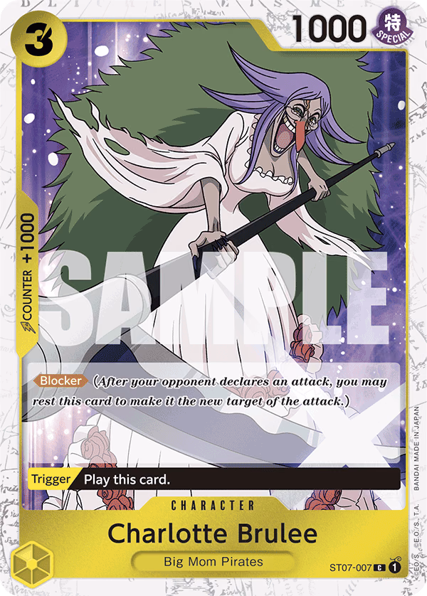 Charlotte Brulee (Alt Art) One Piece card (ST07-007, Premium Booster -The Best-)