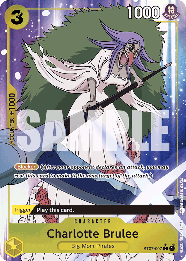 Charlotte Brulee (Full Art) One Piece card (ST07-007, Premium Booster -The Best-)