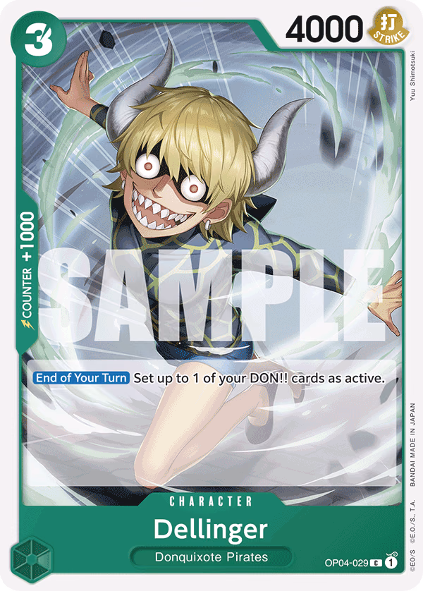 Dellinger (Full Art) One Piece card (OP04-029, Premium Booster -The Best-)