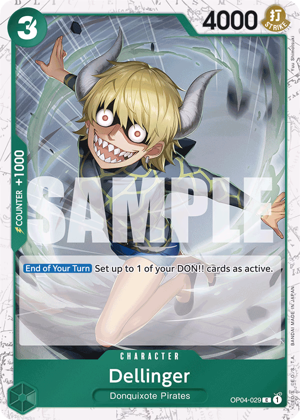 Dellinger (Reprint) One Piece card (OP04-029, Premium Booster -The Best-)
