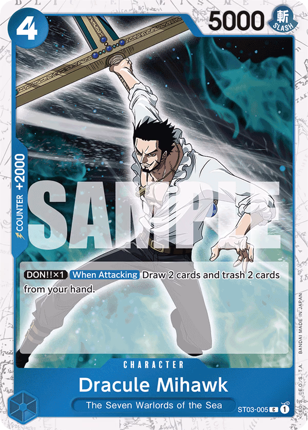 Dracule Mihawk (Winner Pack Vol. 4) One Piece card (ST03-005, Premium Booster -The Best-)