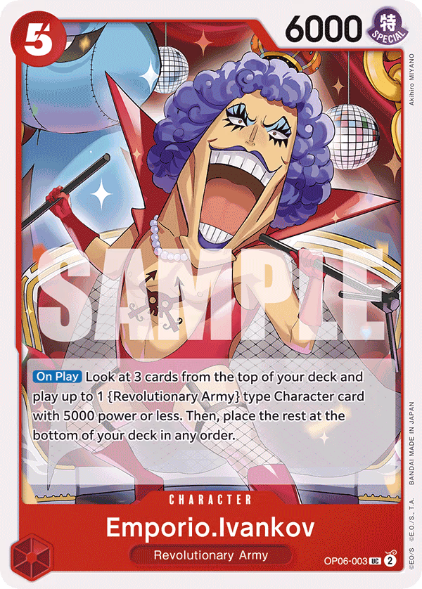 Emporio.Ivankov (Full Art) One Piece card (OP06-003, Premium Booster -The Best-)