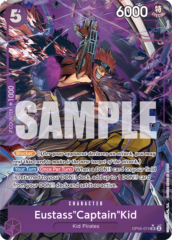 Eustass"Captain"Kid (Reprint) One Piece card (OP05-074, Premium Booster -The Best-)