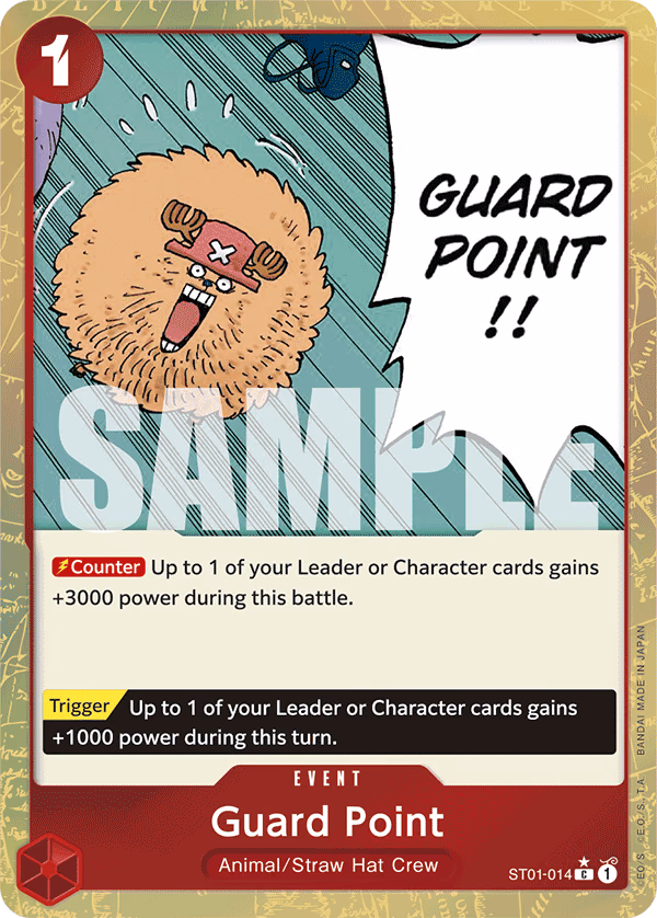 Guard Point (Jolly Roger Foil) One Piece card (ST01-014, Premium Booster -The Best-)