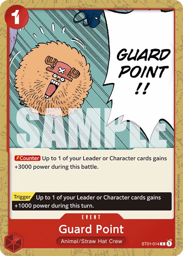 Guard Point (Textured Foil) One Piece card (ST01-014, Premium Booster -The Best-)