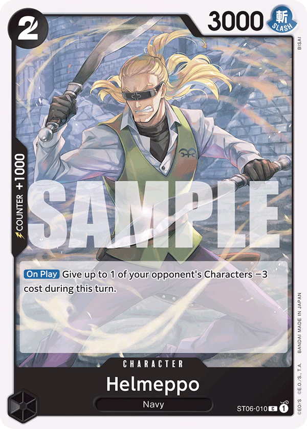 Helmeppo (Jolly Roger Foil) One Piece card (ST06-010, Premium Booster -The Best-)