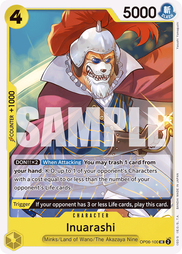 Inuarashi (Full Art) One Piece card (OP06-100, Premium Booster -The Best-)