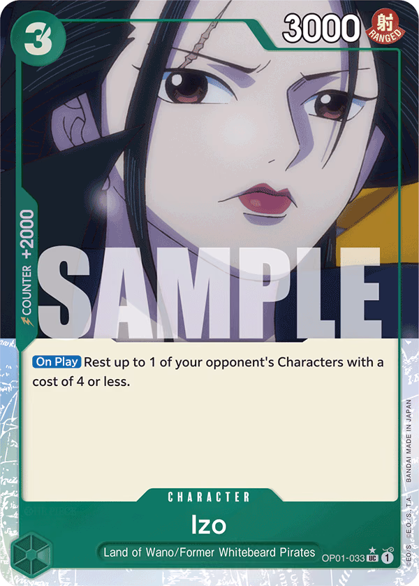 Izo (Alternate Art) One Piece card (OP01-033, Premium Booster -The Best-)