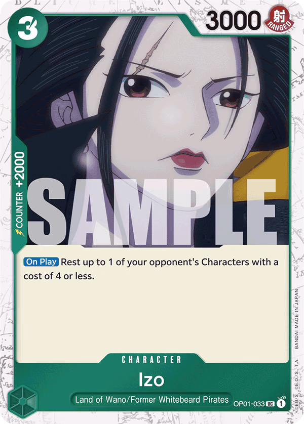Izo (CS 2023 Celebration Pack) One Piece card (OP01-033, Premium Booster -The Best-)