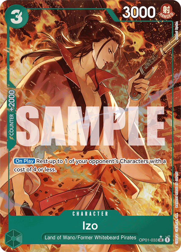 Izo (Full Art) One Piece card (OP01-033, Premium Booster -The Best-)