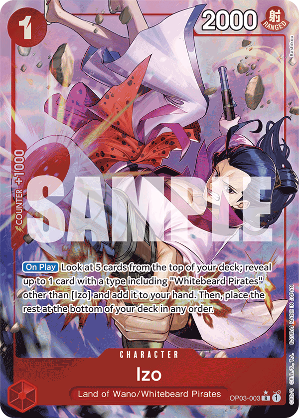 Izo (Alternate Art) One Piece card (OP03-003, Premium Booster -The Best-)