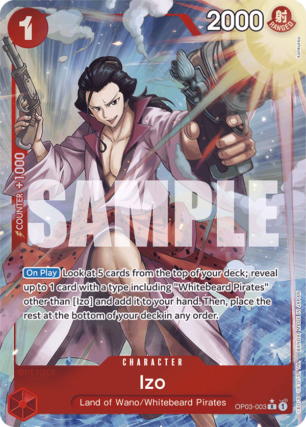 Izo (Full Art) One Piece card (OP03-003, Premium Booster -The Best-)