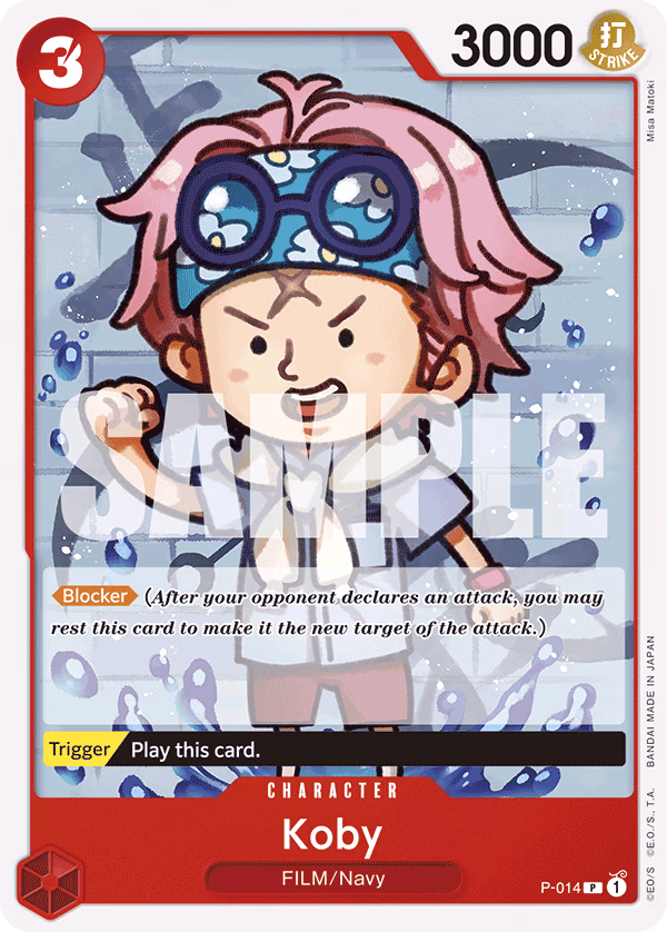Koby (Full Art) One Piece card (P-014, Premium Booster -The Best-)