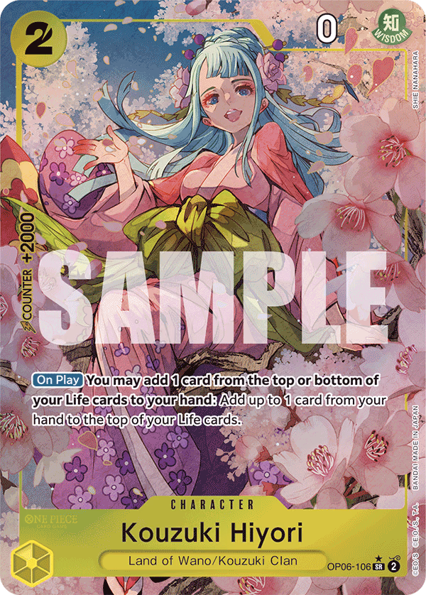 Kouzuki Hiyori (Alt Art) One Piece card (OP06-106, Premium Booster -The Best-)