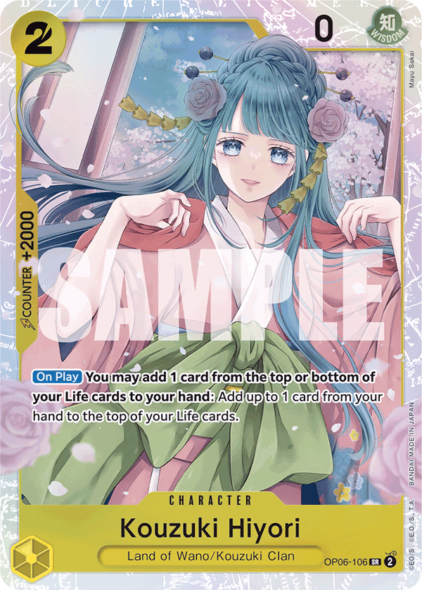 Kouzuki Hiyori (Alternate Art) One Piece card (OP06-106, Premium Booster -The Best-)