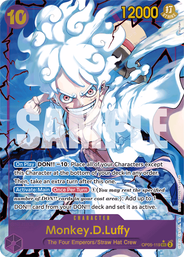Monkey.D.Luffy (Reprint) One Piece card (OP05-119, Premium Booster -The Best-)