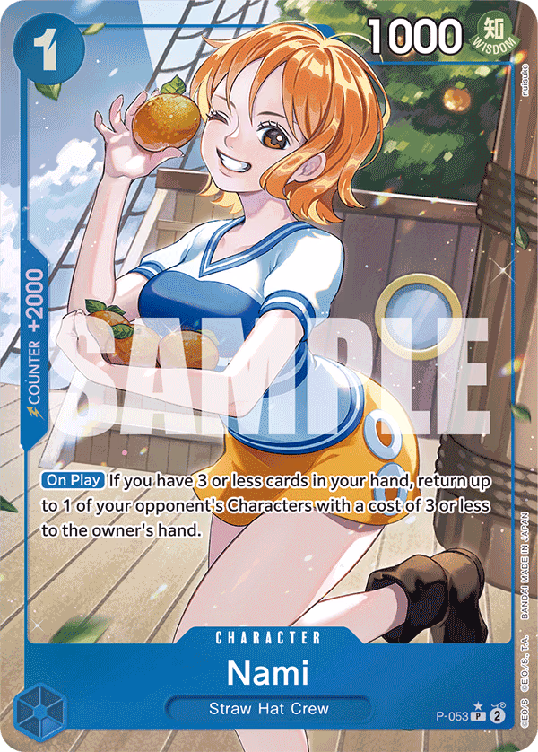 Nami (Full Art) One Piece card (P-053, Premium Booster -The Best-)
