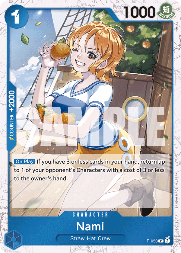 Nami (Reprint) One Piece card (P-053, Premium Booster -The Best-)