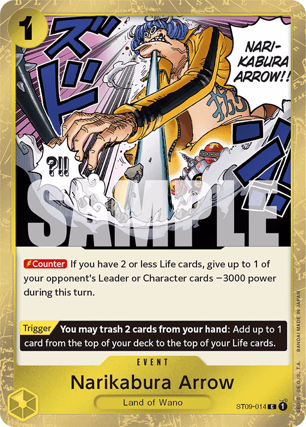 Narikabura Arrow (Alt Art) One Piece card (ST09-014, Premium Booster -The Best-)