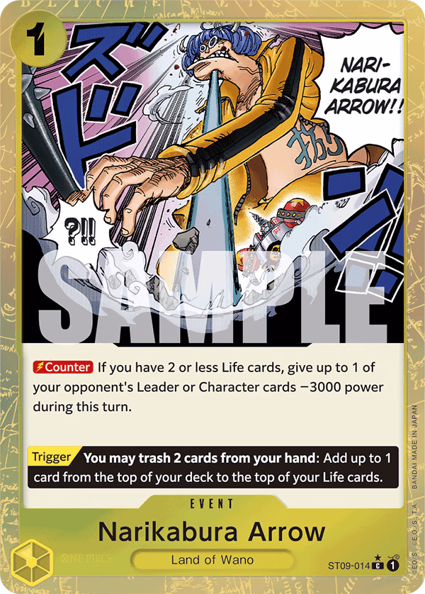 Narikabura Arrow (Jolly Roger Foil) One Piece card (ST09-014, Premium Booster -The Best-)