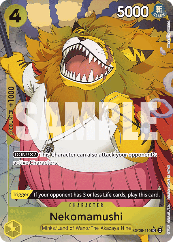 Nekomamushi (Full Art) One Piece card (OP06-110, Premium Booster -The Best-)