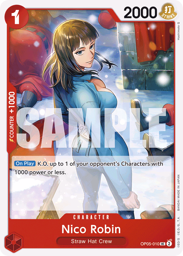 Nico Robin (Jolly Roger Foil) One Piece card (OP05-010, Premium Booster -The Best-)