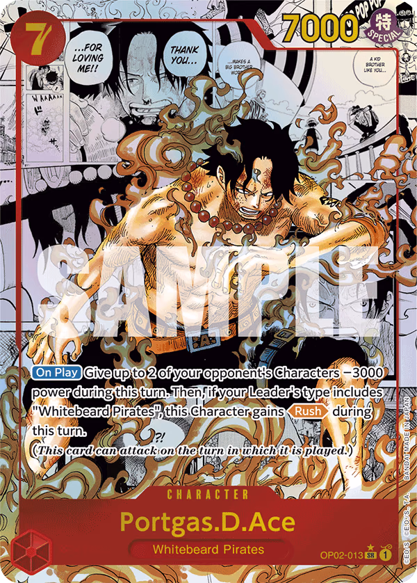 Portgas.D.Ace (Manga) One Piece card (OP02-013, Premium Booster -The Best-)