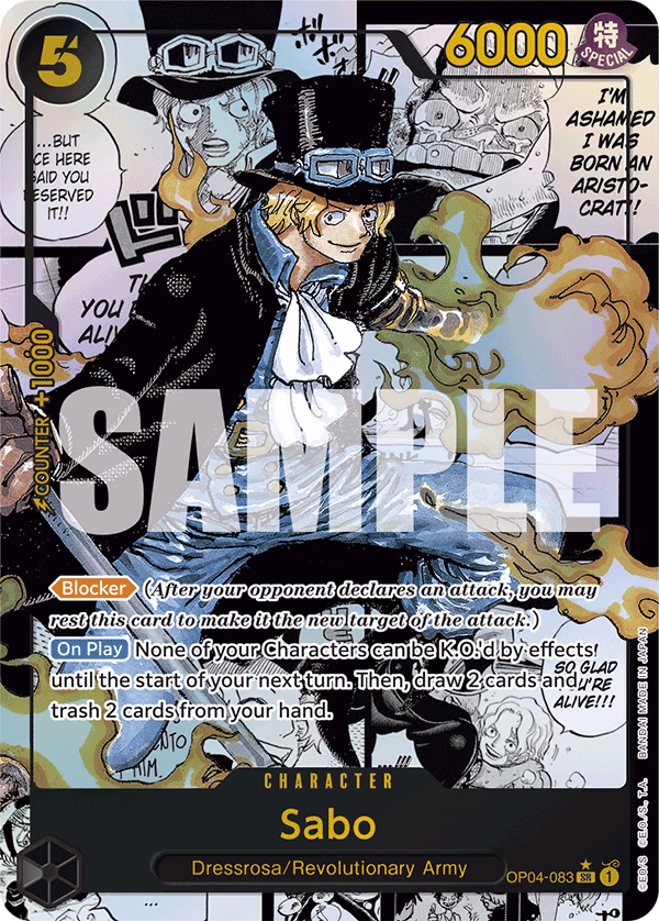 Sabo (Manga) One Piece card (OP04-083, Premium Booster -The Best-)