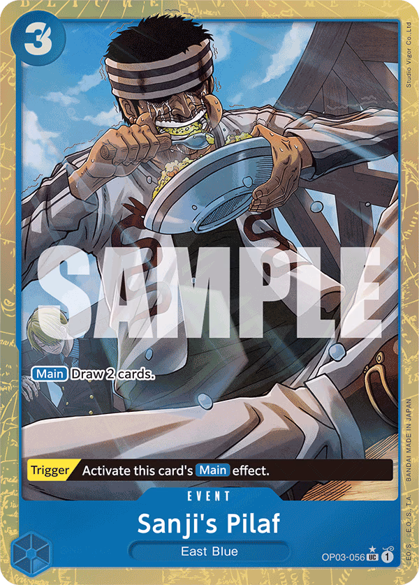 Sanji's Pilaf (Alternate Art) One Piece card (OP03-056, Premium Booster -The Best-)