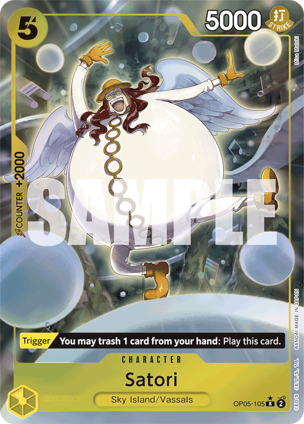Satori (Alternate Art) One Piece card (OP05-105, Premium Booster -The Best-)