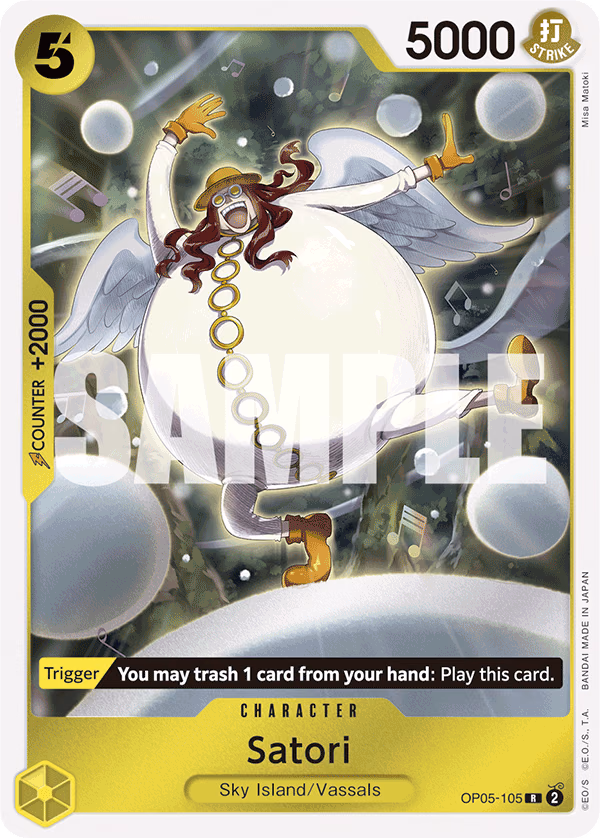 Satori (Full Art) One Piece card (OP05-105, Premium Booster -The Best-)