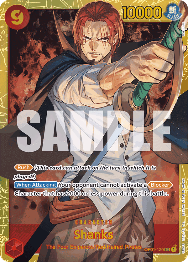 Shanks (Manga) One Piece card (OP01-120, Premium Booster -The Best-)