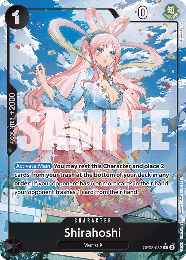 Shirahoshi (Full Art) One Piece card (OP05-082, Premium Booster -The Best-)