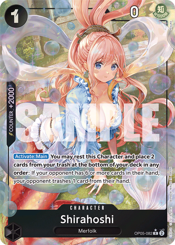 Shirahoshi (Jolly Roger Foil) One Piece card (OP05-082, Premium Booster -The Best-)