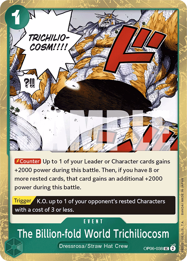 The Billion-fold World Trichiliocosm (Premium Card Collection -Best Selection Vol. 2-) One Piece card (OP06-038, Premium Booster -The Best-)