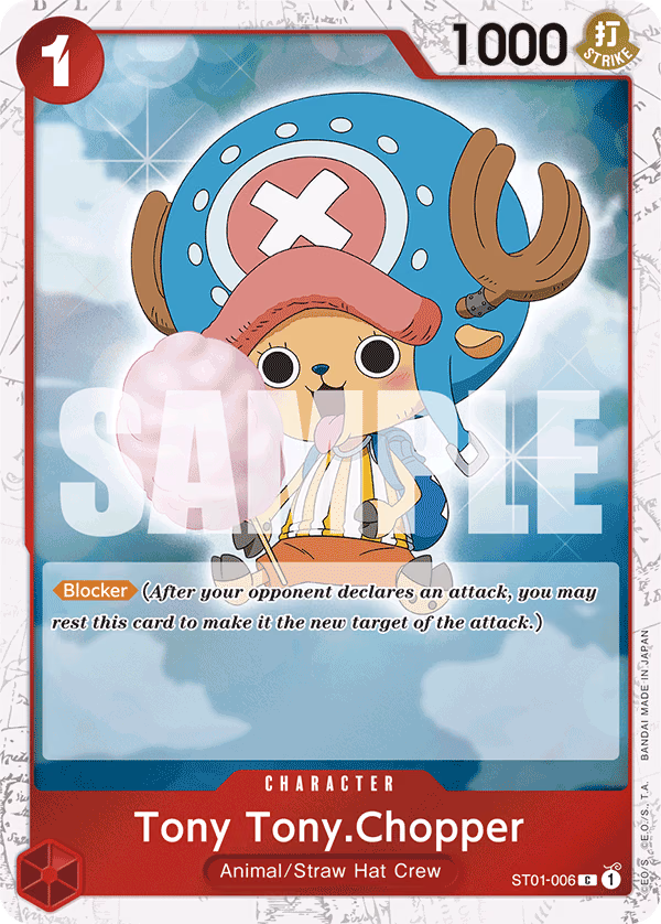 Tony Tony.Chopper (3-on-3 Cup Winner) One Piece card (ST01-006, Premium Booster -The Best-)