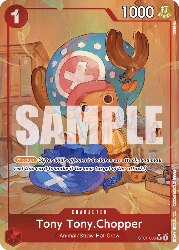 Tony Tony.Chopper (Full Art) One Piece card (ST01-006, Premium Booster -The Best-)