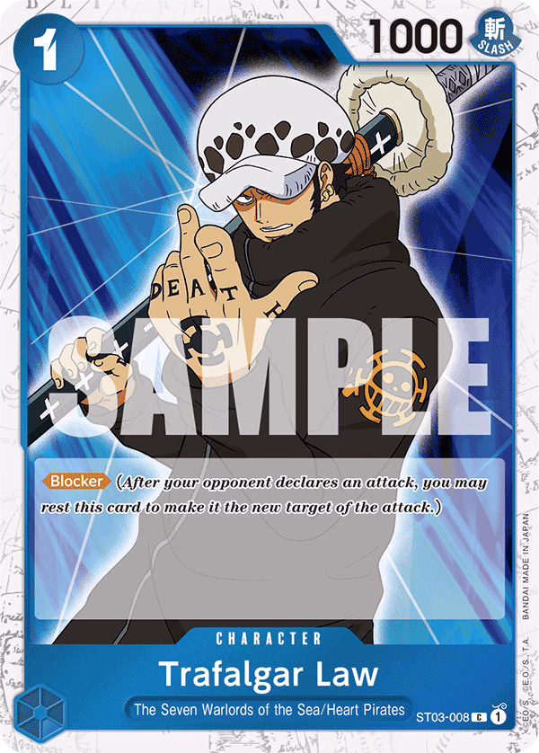 Trafalgar Law (CS 2023 Top Players Pack) One Piece card (ST03-008, Premium Booster -The Best-)