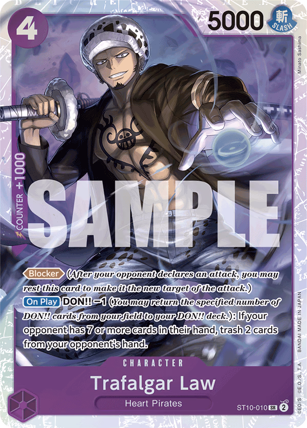 Trafalgar Law (Alternate Art) One Piece card (ST10-010, Premium Booster -The Best-)