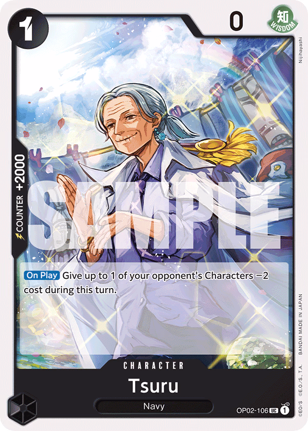 Tsuru (Jolly Roger Foil) One Piece card (OP02-106, Premium Booster -The Best-)
