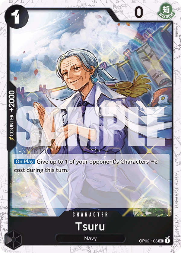 Tsuru (Reprint) One Piece card (OP02-106, Premium Booster -The Best-)